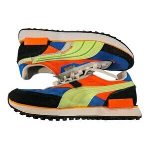 Puma‎ Future Rider Displaced Kids Size 6 Blue Sneakers Casual Shoes 388584-02